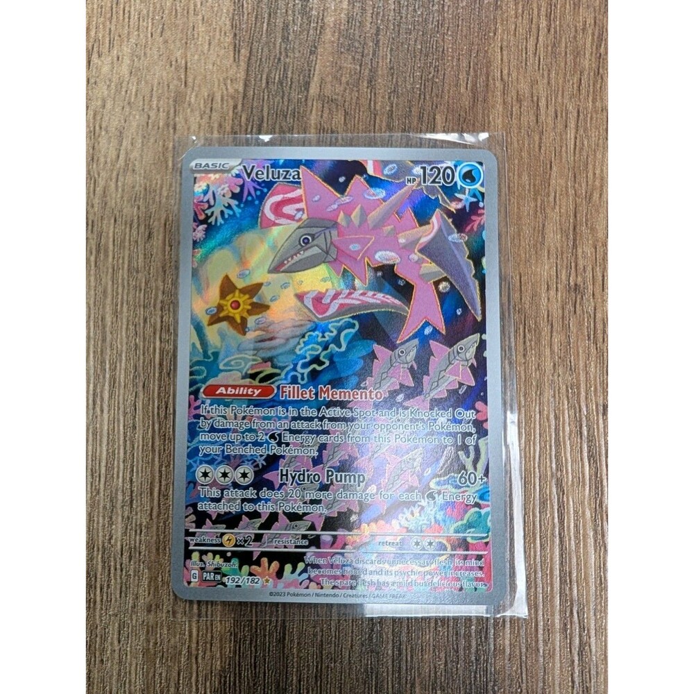 Pokemon Company Veluza 192/182 SV04 Paradox Rift Illustration Rare Holo 120HP